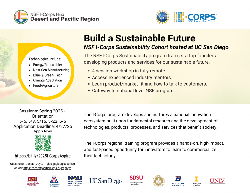 Sustainability I-Corps