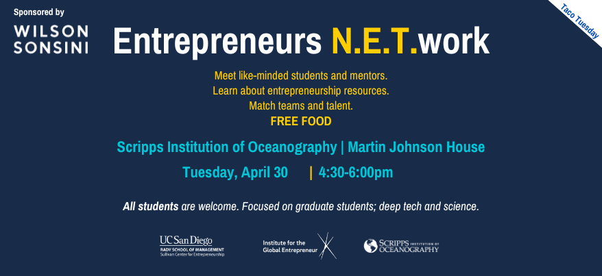 NETworking event on April 30, 2024
